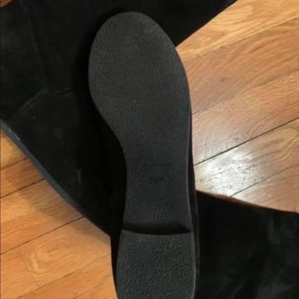 giuseppe zanotti boots suede over the knee flats
